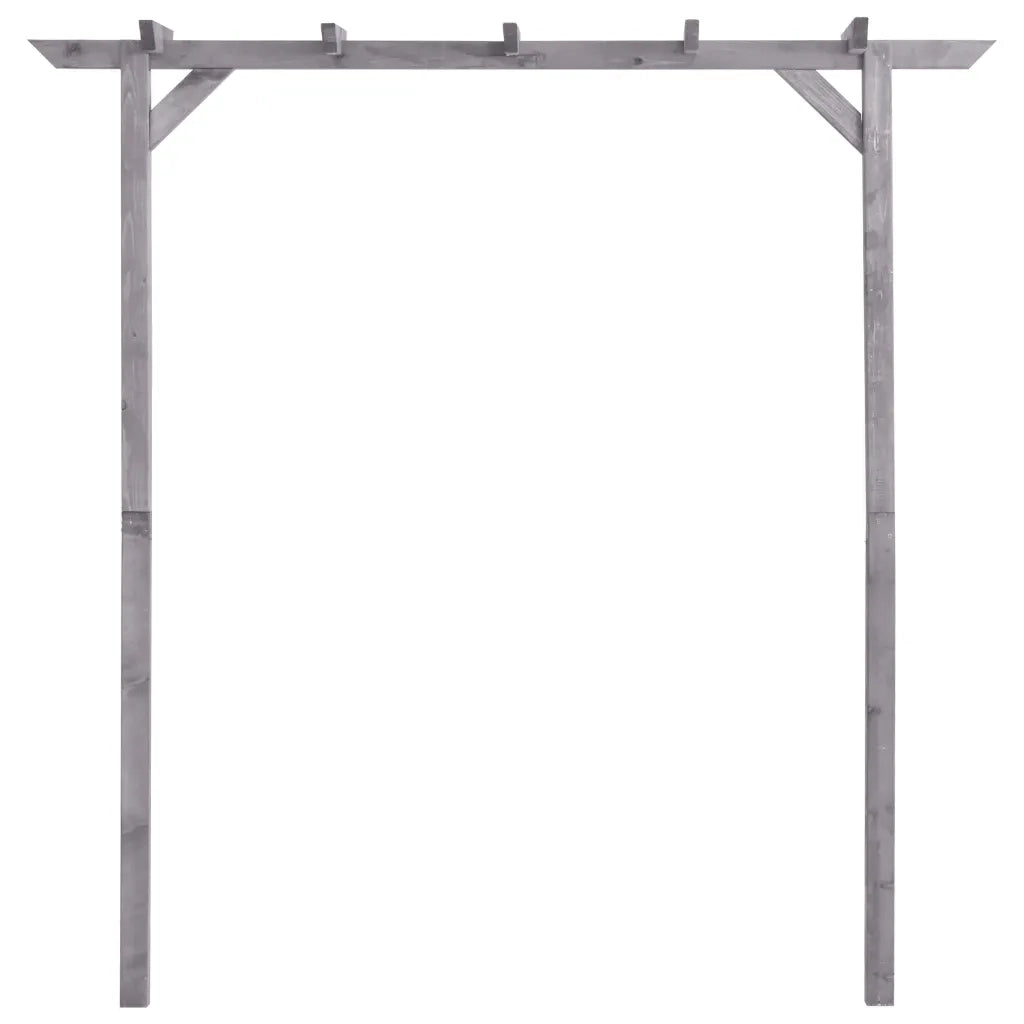 Pergolato da Giardino Grigio 200x40x205 cm in Pino Impregnato 313567