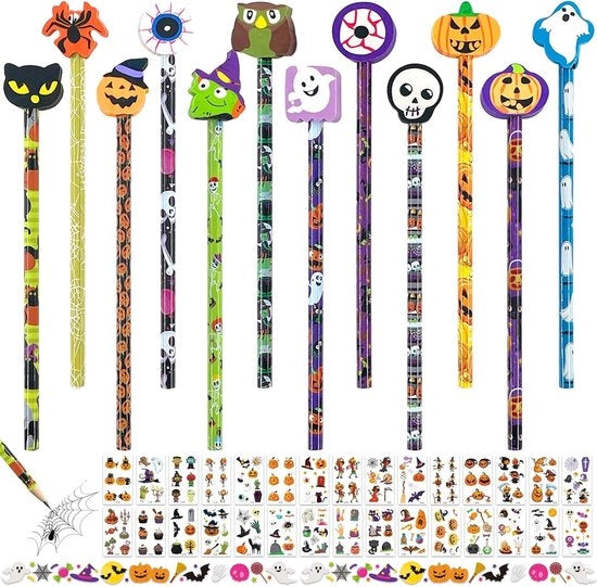 Set di Pittura per Halloween con Mini Mostri e Sticker - Perfetto per Feste e Attività Creative