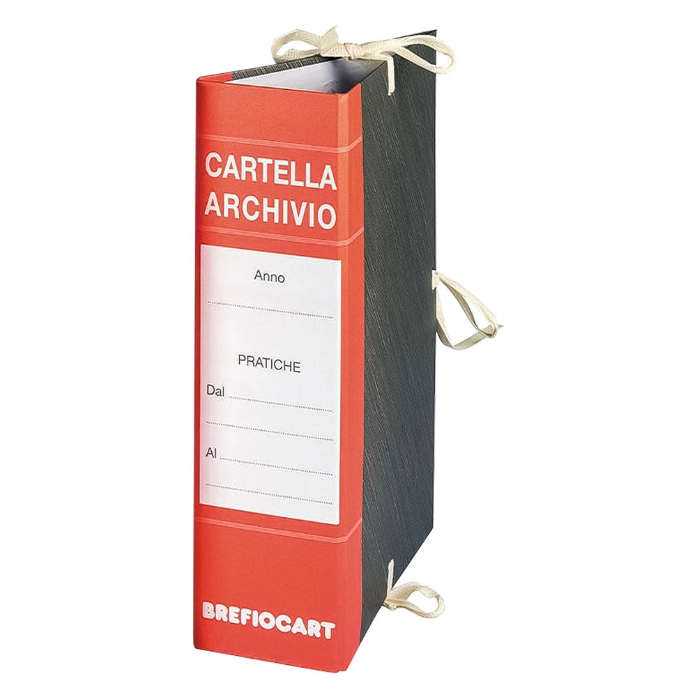 FALDONE ARCHIVIO dorso 20 cm - rosso- 25 confezione  - BricoGo