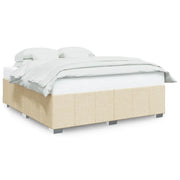 Letto matrimoniale | Letto per adulti | Giroletto senza Materasso Crema 180x200 cm in Tessuto