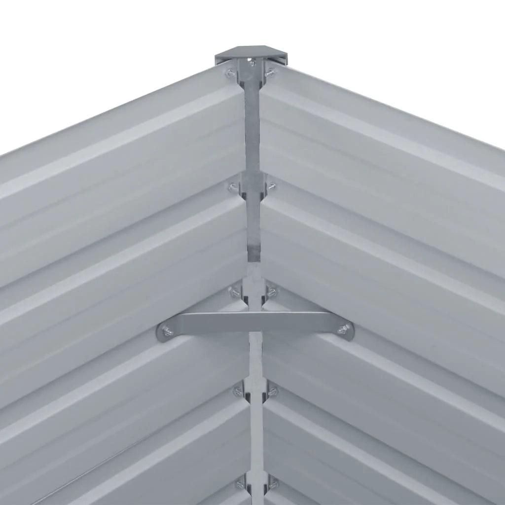 Fioriera 160 x 80 x 45 cm acciaio zincato antracite 02_0000792