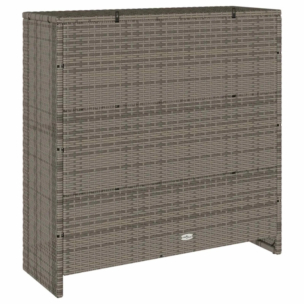 Armadio con lo scaffale Grigio 100 x 36 x 102 cm Rattan CFW3070772