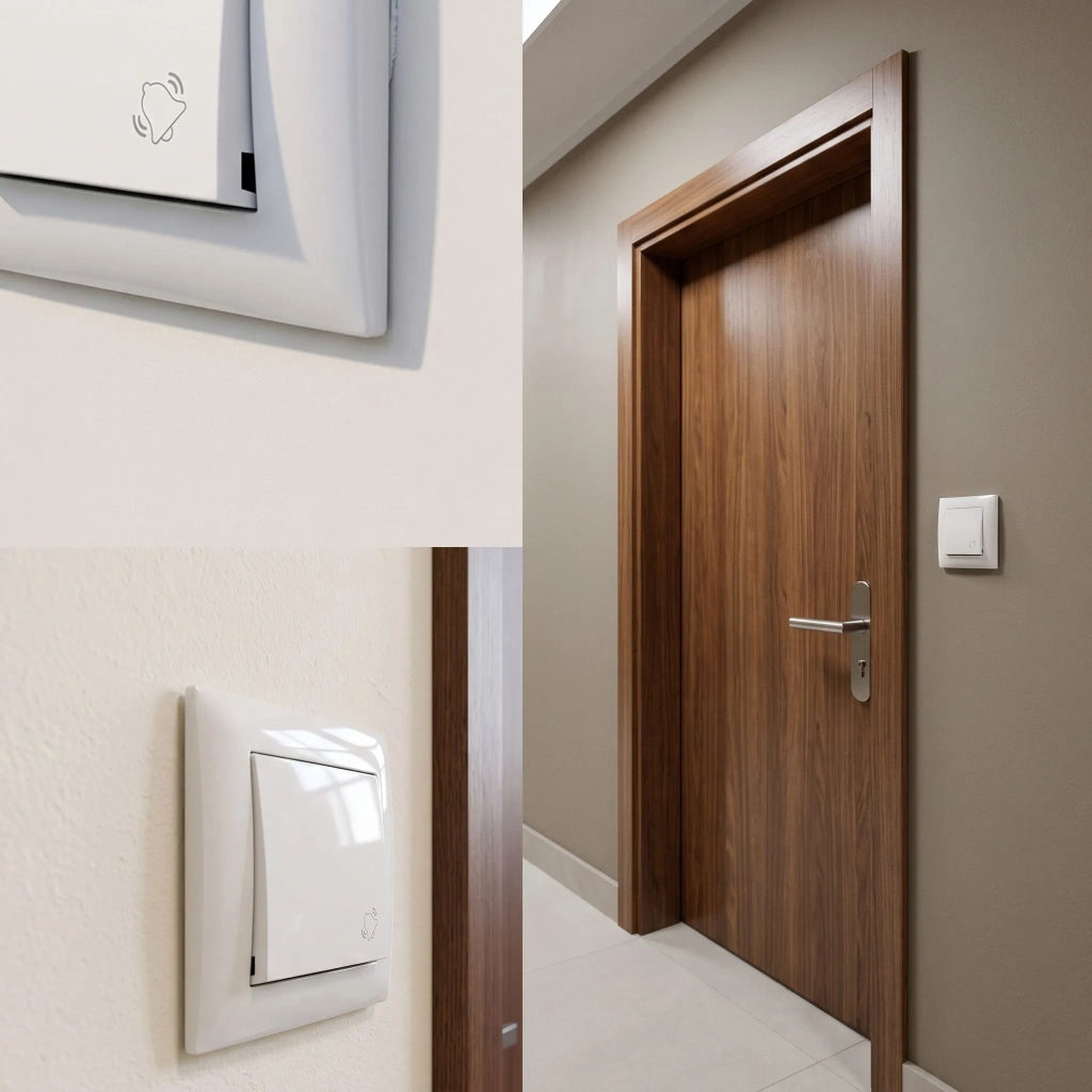 Pulsante Per Campanello Con Cornice Oste Jnh008-w White