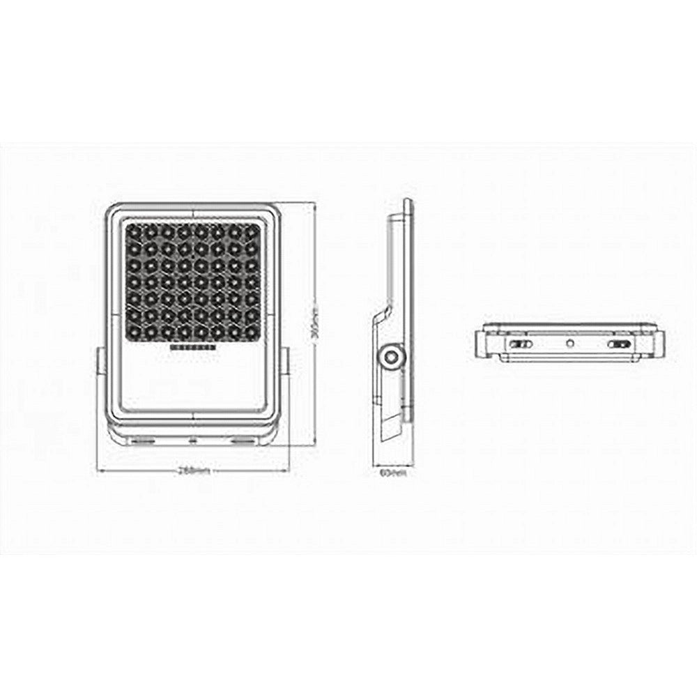 Trade Shop - Faro Led 260 Watt Con Pannello Solare Luce Naturale 4000k Telecomando Tk09-260w -