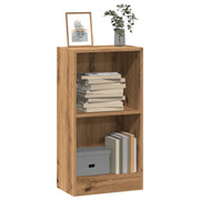 Libreria-Scaffale per Libri-Mobile di Stoccaggio Rovere Artigianale 40x24x76 cm in Truciolato