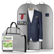 Pacchi Premium 2 in 1 - Materiale fino al 50% più denso - Sacchetto pieghevole per abiti, camicie e simili - Sacchetto respirante per viaggi e archiviazione - Dimensioni: 120x60cm
