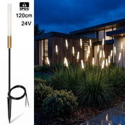Lampione con Picchetto LED 0.5W Basso Consumo 24V Lampioncino Stelo di Luce Naturale 4000K Giardino Terreno Cespugli altezza 120cm