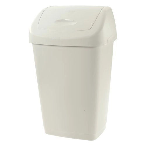 Tontarelli 8101384112 Aurora Pattumiera con Coperchio Basculante 25 L colore Bianco