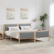 Struttura del Letto Marrone e grigio chiaro 180 x 200 cm 3394303