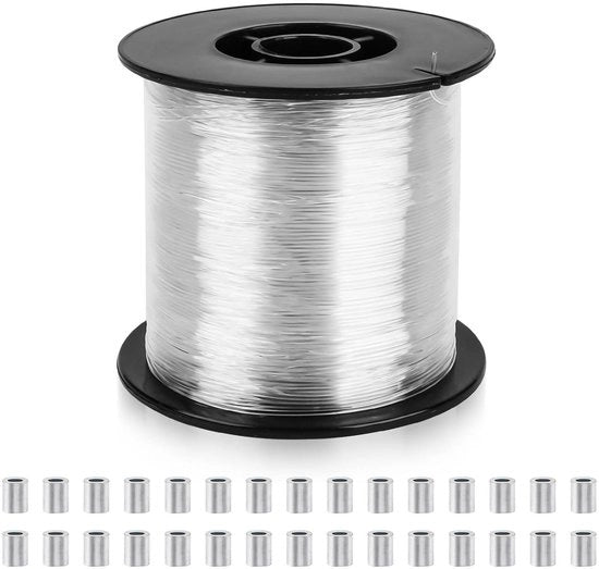 Cavo di nylon trasparente resistente alle scalfitture - decorazioni per pesci, attività di ricamo - oreficeria da appendere.