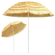 Ombrellone da Spiaggia-Ombrellone da mare Naturale 300 cm in Stile Hawaiano