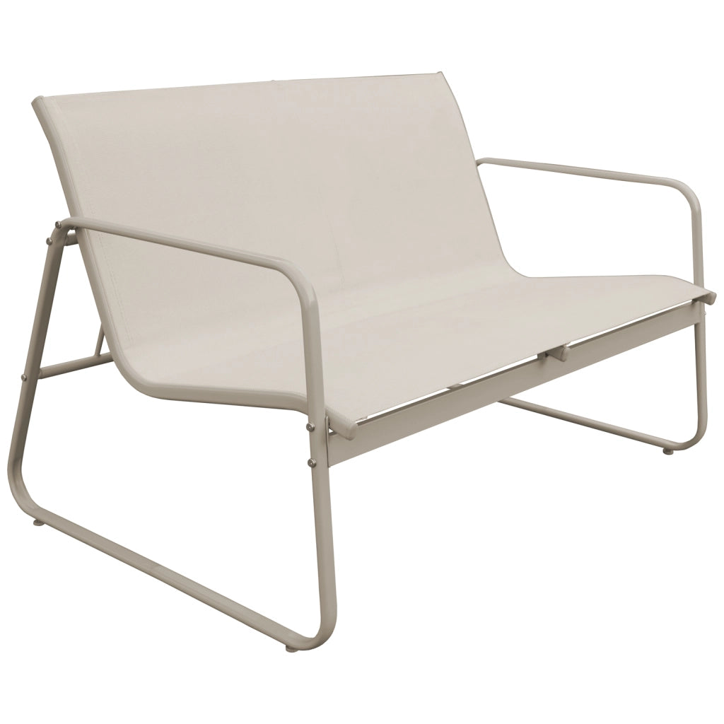 Set di mobili da giardino a 4 posti in textilene beige TENERIFE