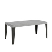 Tavolo allungabile 90x180/440 cm Flaris Cemento telaio Antracite