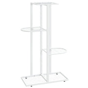 Portavasi fioriera 4 ripiani 43 x 22 x 76 cm metallo bianco 02_0045159