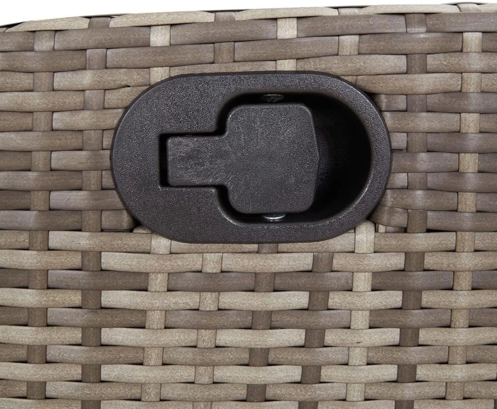 3213076 - Set da pranzo da giardino in rattan sintetico grigio, set tavolo e sedie da giardino, tavolo da terrazza e sedie, set da giardino, mobili da giardino