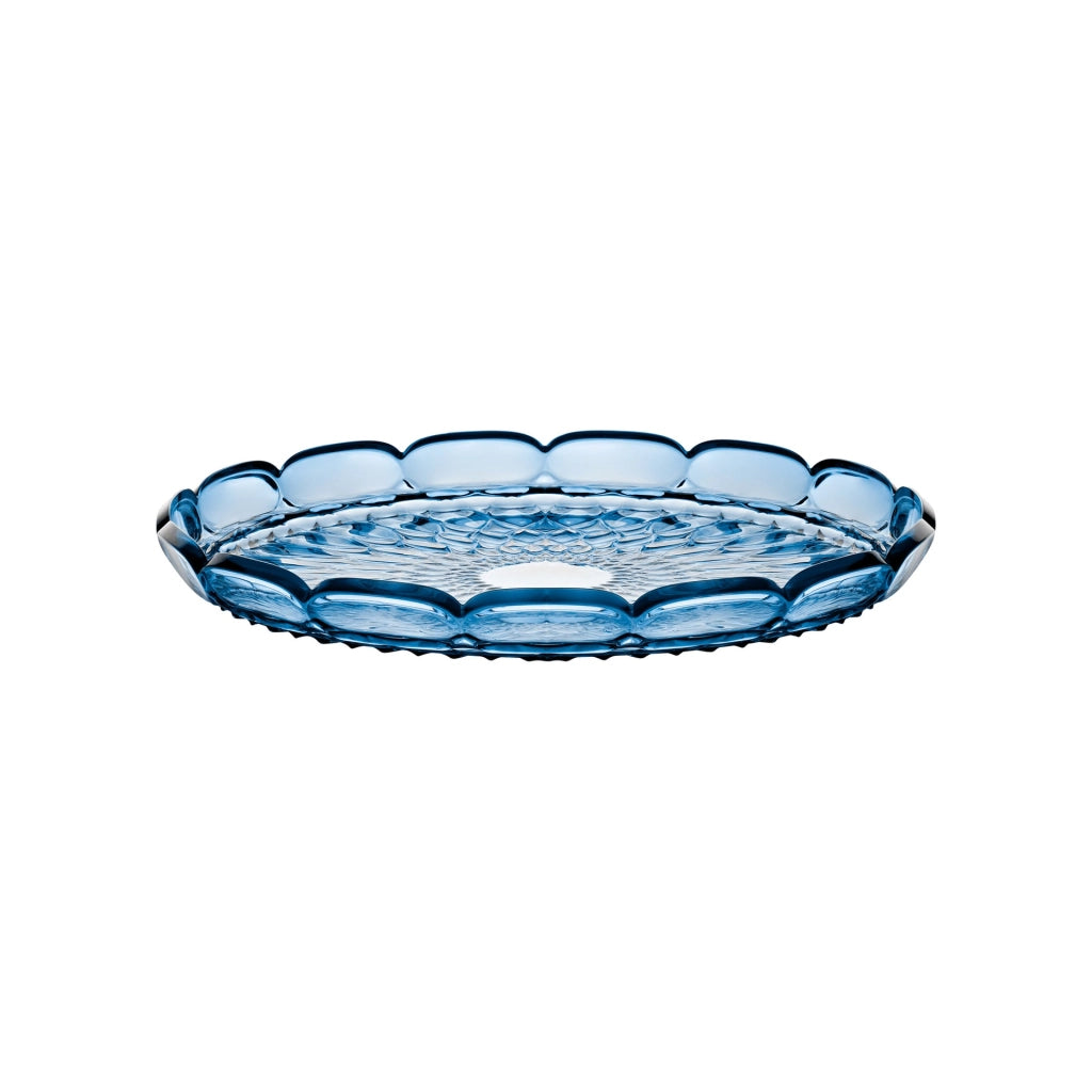 Vassoio tondo grande Ø36x4,4 cm azzurro cielo