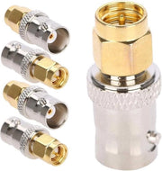 Adattatore 5 pezzi SMA a BNC - Connettore SMA a BNC 50Ω - Collegamento RF stabile.