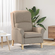 Poltrona Tortora Tortora Tessuto, Legno Standard Poltrona Tortora