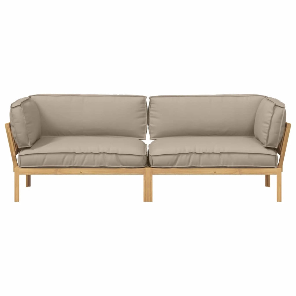 Set di divani con cuscino 2 pcs Talpa Legno di Acacia Massello 3418359