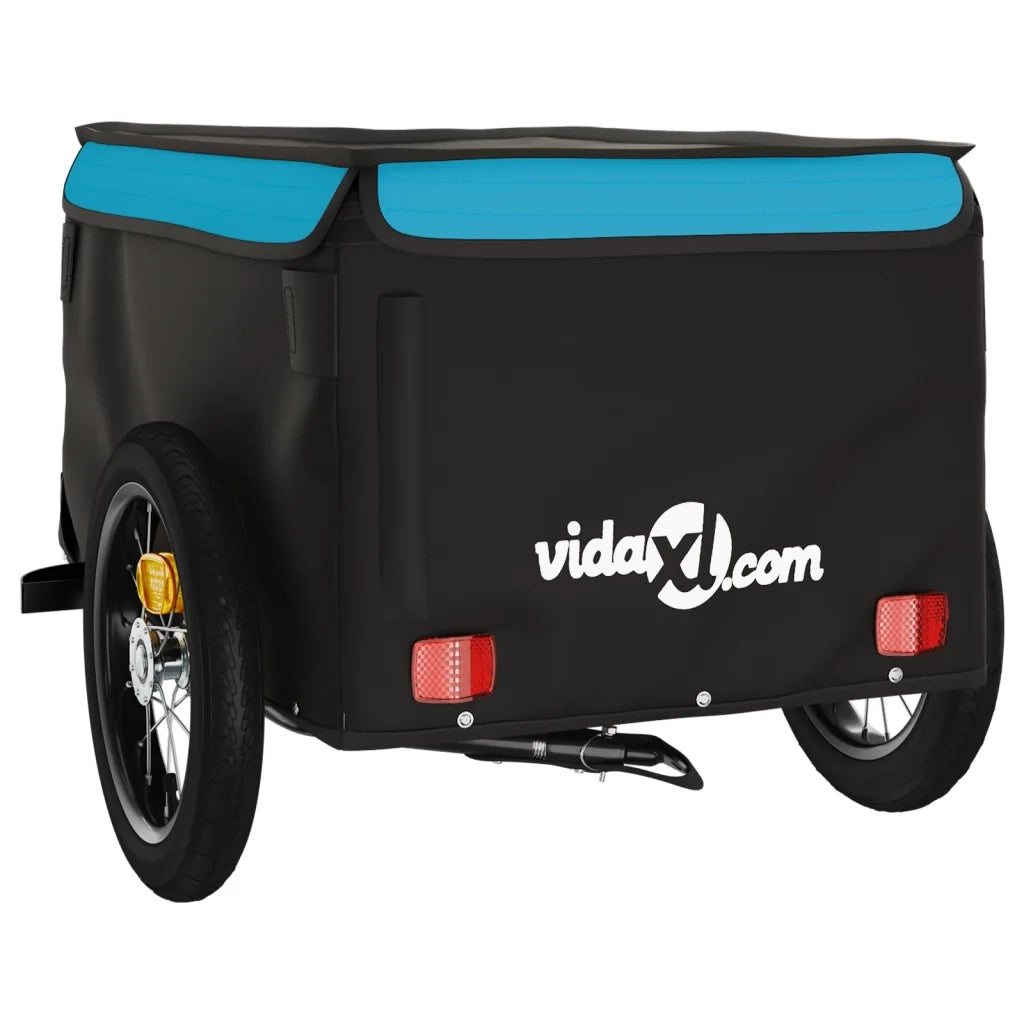 Rimorchio da Bici Nero e Blu 30 kg in Ferro CFW5938975