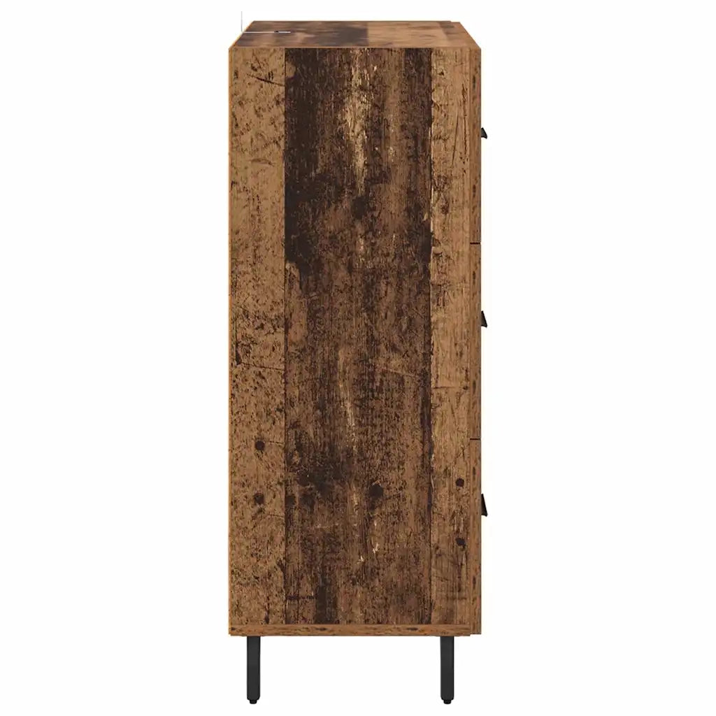 Credenza con Cassetto-Buffet-Armadio da cucina Legno vecchio 69,5 x 34 x 90 cm 357135