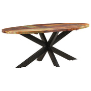 Tavolo da Pranzo 200x100x75cm in Legno Massello di Recupero 321676