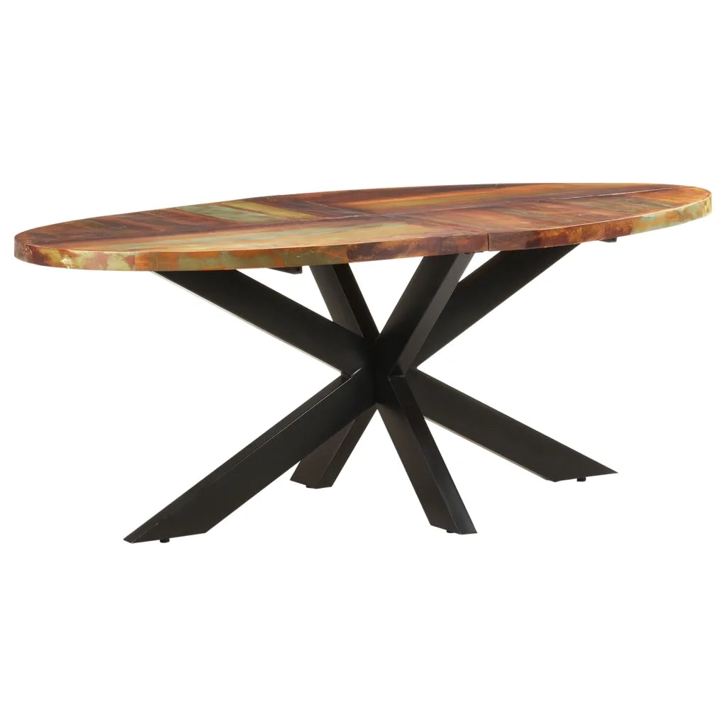 Tavolo da Pranzo 200x100x75cm in Legno Massello di Recupero 321676