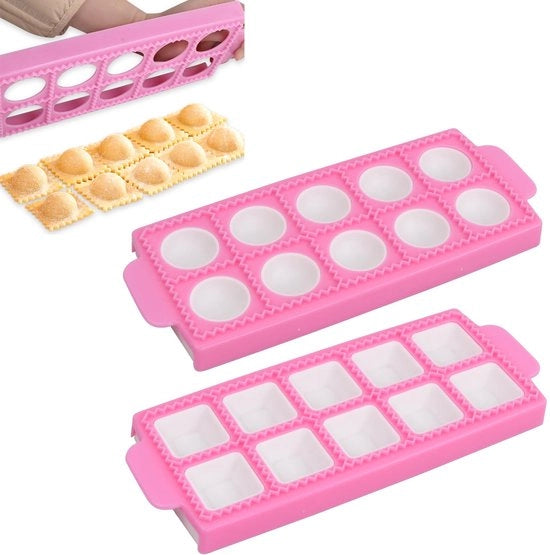 Set di stampi per ravioli da 2 pezzi, set di stampi per tortelli, set di stampi per ravioli, forma per maultaschen, stampi per ravioli da 2 pezzi, set di stampi per ravioli, forma per tortelli, set di stampi per tortelli e ravioli