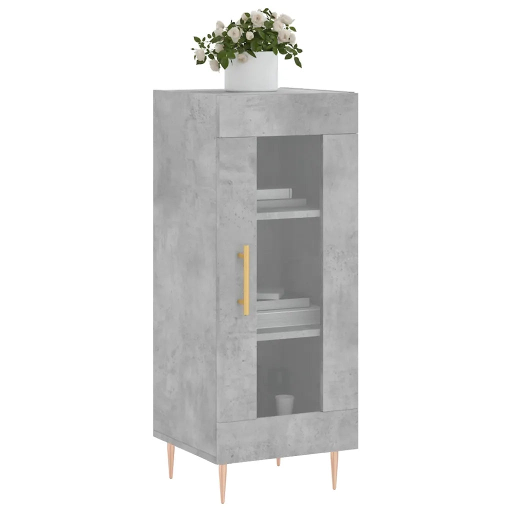 Credenza-Buffet-Armadio da cucina Grigio Cemento 34,5x34x90 cm in Legno Multistrato 409927