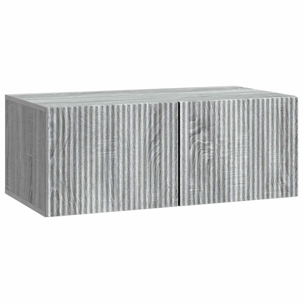 Mobile Porta TV da Muro Grigio Sonoma 78,5 x 41 x 30 cm