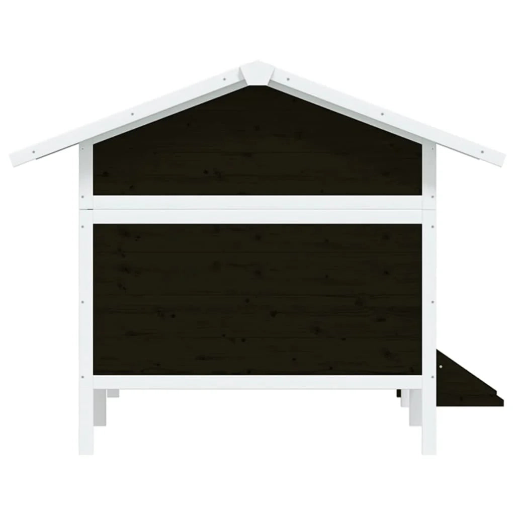 Cuccia gabbia per animali pac 159 x 120 x 88,5 cm legno massello di pino grigio 02_0041718