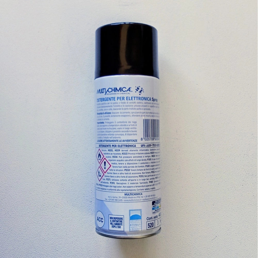 Multichimica 400ml detergente spray per elettronica e contatti elettrici