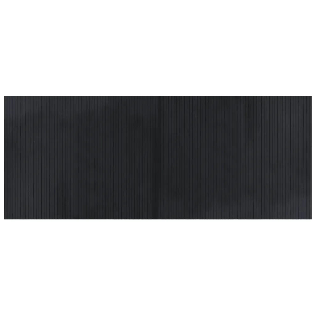 Tappeto Rettangolare Nero 80x200 cm in BambÃ¹