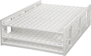 Sistema di supporto rack per tubi in acciaio di 16 mm - materiale in polipropilene - 120 posizioni - 337 mm di lunghezza
