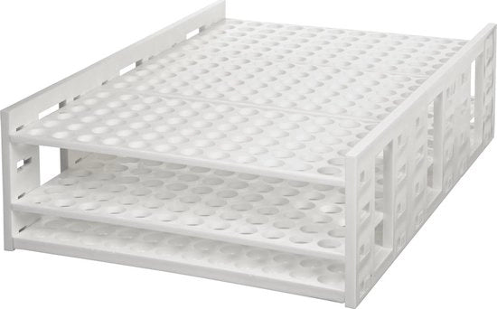 Sistema di supporto rack per tubi in acciaio di 16 mm - materiale in polipropilene - 120 posizioni - 337 mm di lunghezza
