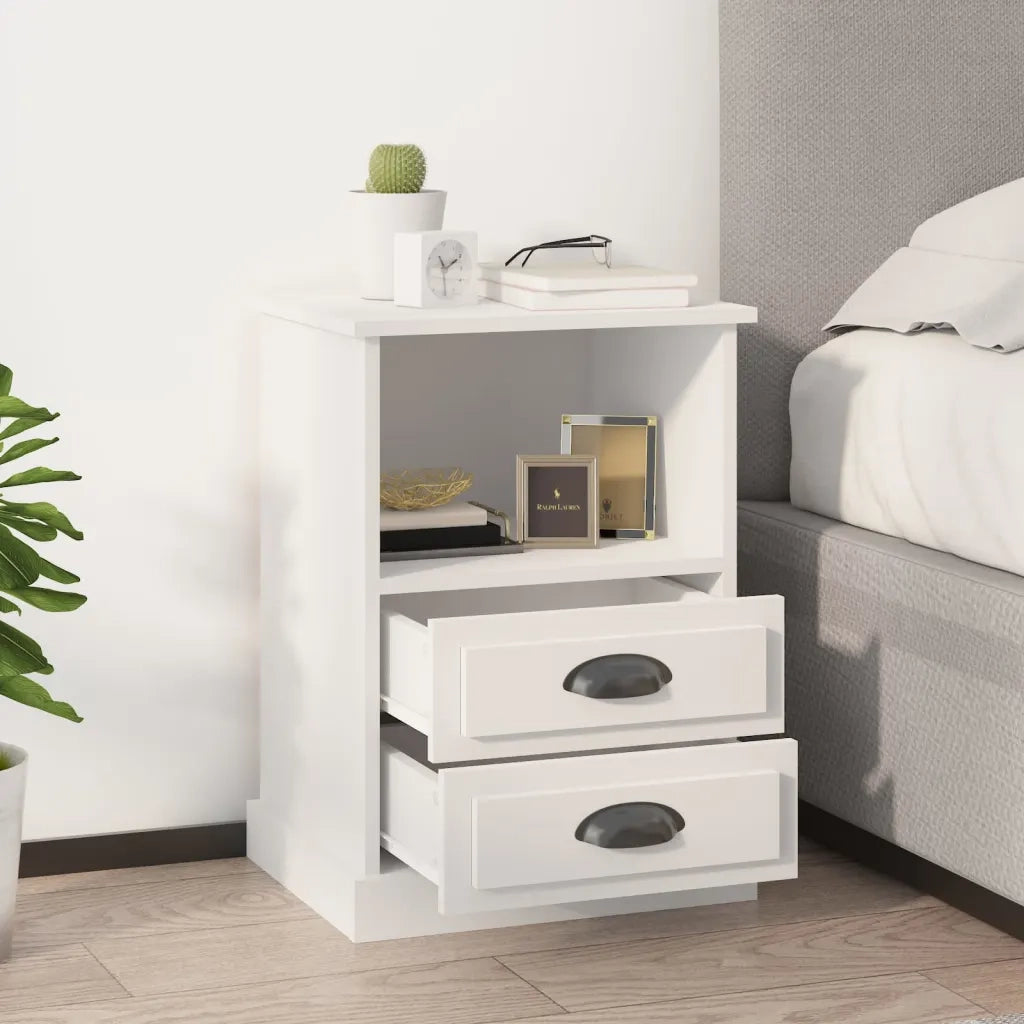 Comodino Bianco 43x36x60 cm 816328