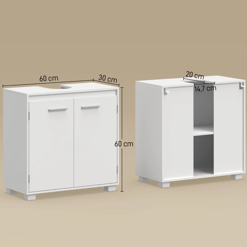 MOBILE SOTTO LAVABO 60x30x60 cm Bianco in MDF