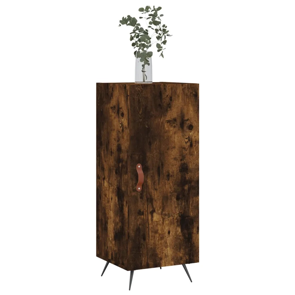 Credenza | Madia | Buffet da pranzo | Armadio da pranzo Rovere Fumo 34,5x34x90 cm in Legno Multistrato