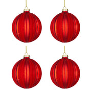 Palline di Natale in Vetro Rosse Clio Diametro: 100 mm
