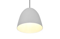 Lampada a Sospensione da Interno Attacco E27 in Metallo Grigio