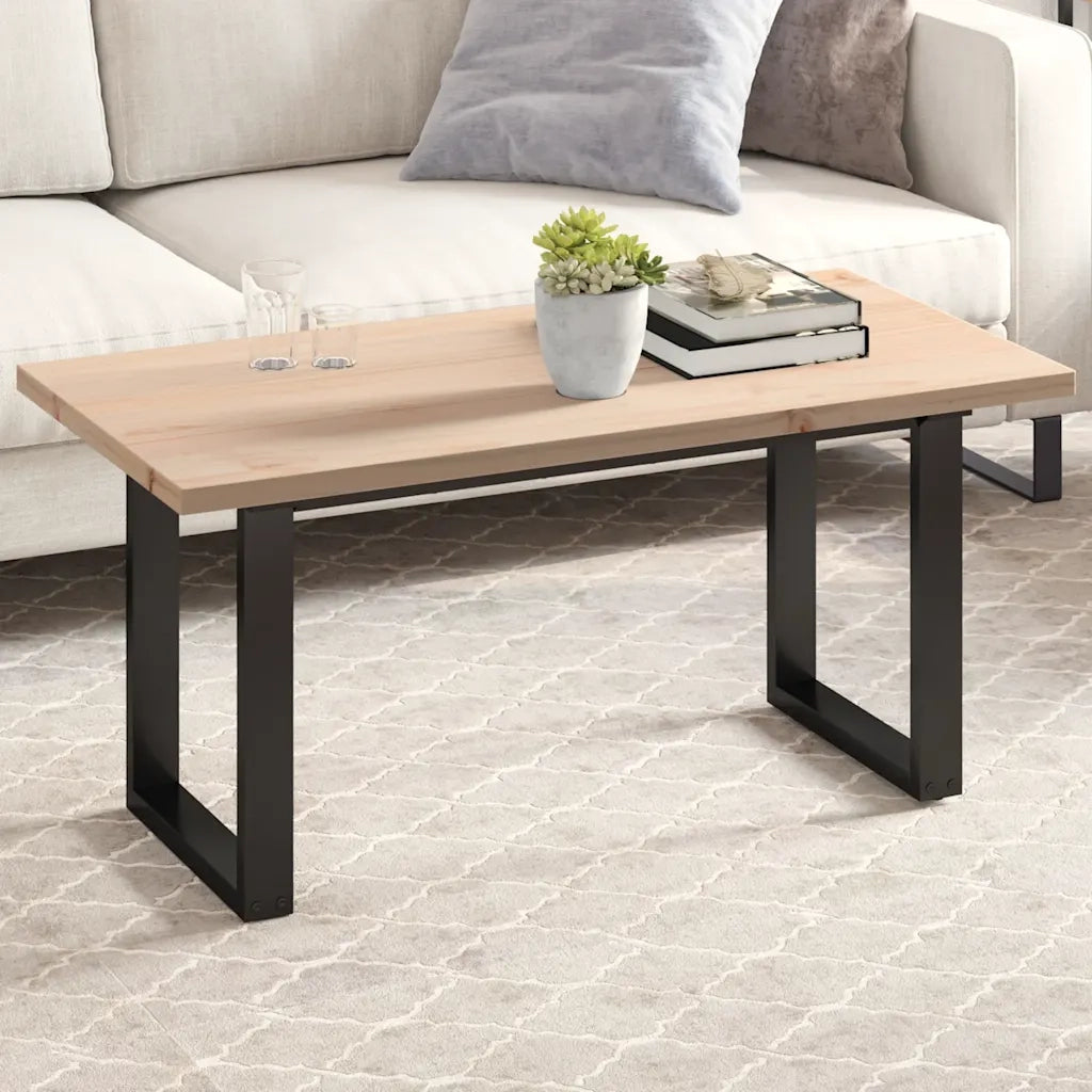 Piano Tavolo 100x50x2,5cm Rettangolare Legno Massello di Pino