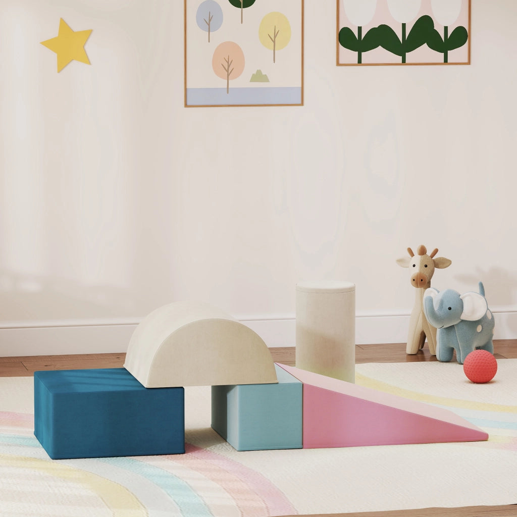 Set Blocchi Schiuma 5 Pezzi ¨C Xylo ¨C Bambini Gioco Arrampicata Multicolore