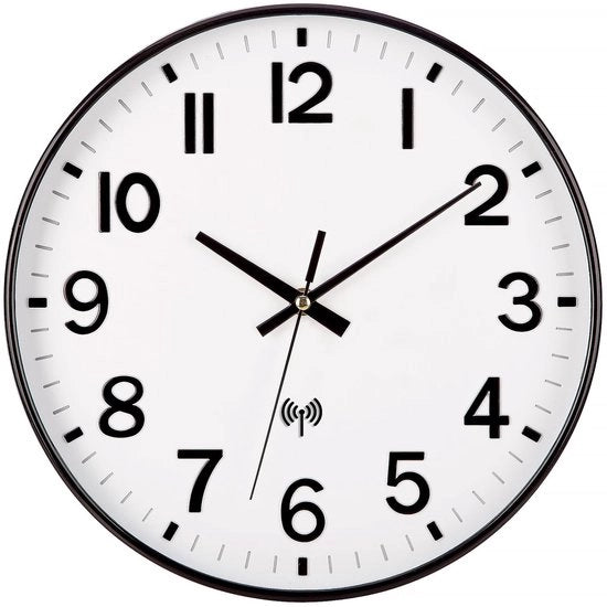 Orologio da Parete Radiocomandato Silenzioso Ologramma da Parete Senza Suono di Giro 30cm Design Moderno per Sala da Pranzo e Cucina Decorazione per Sala da Pranzo