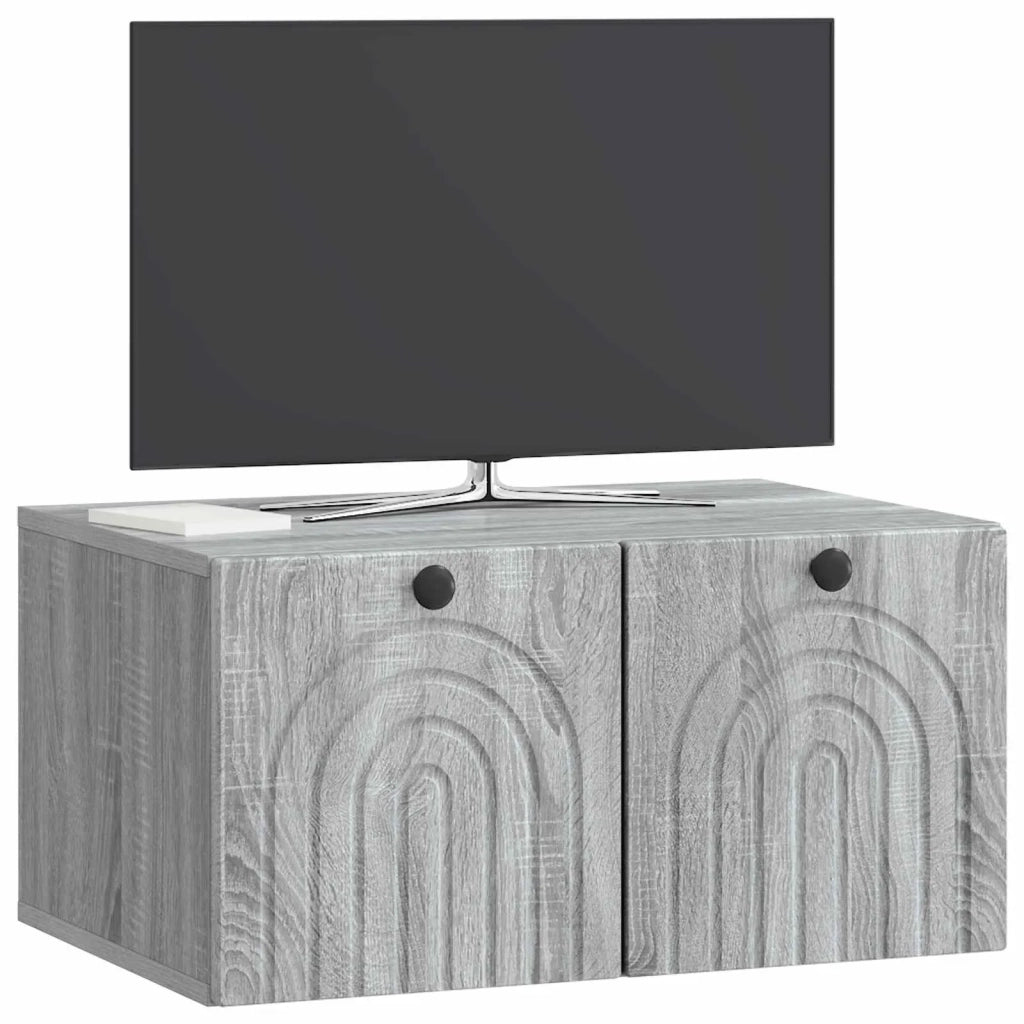 Mobile Porta TV da Muro Grigio Sonoma 59,5 x 41 x 30 cm 898171