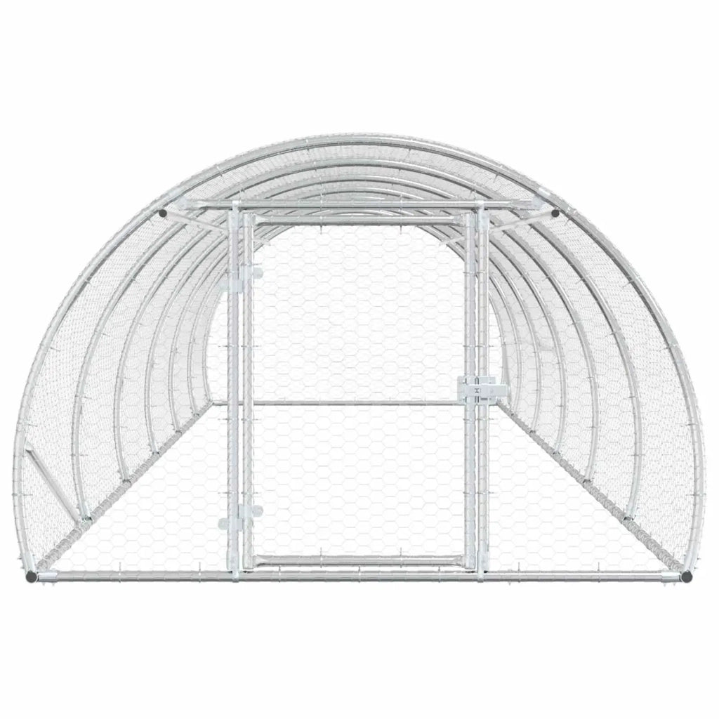 Pollaio Argento 600 x 150 x 100 cm Acciaio zincato 3434662