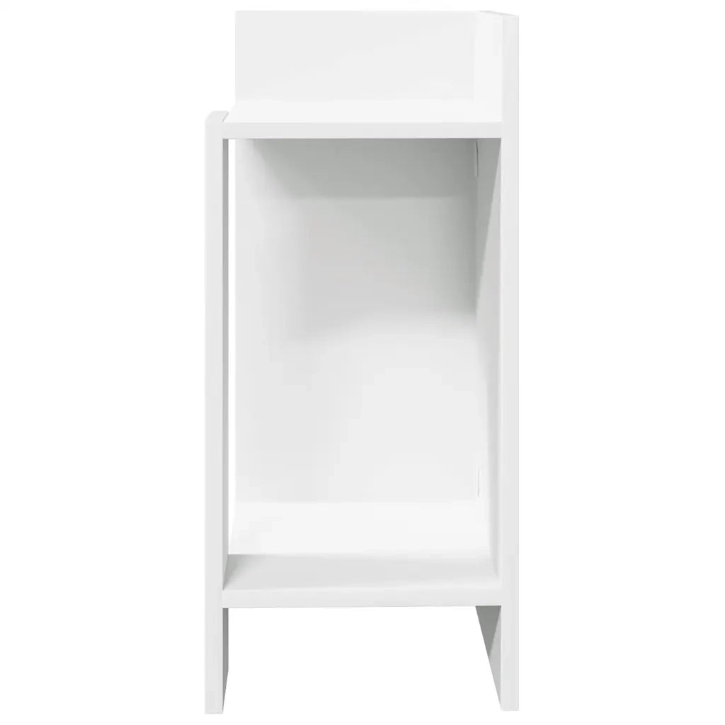 Tavolino Laterale con Ripiano Nero 25,5x27x60 cm 858544