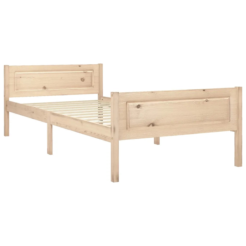Giroletto senza Materasso-Struttura Letto 100x200 cm in Legno Massello di Pino 951121