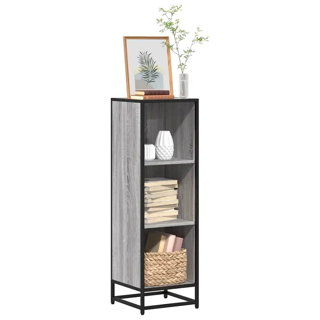 Libreria Grigio Sonoma 33,5x33x107,5 cm in Legno Multistrato 849157