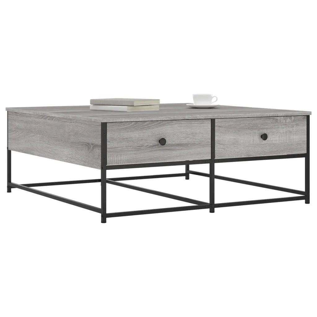 Tavolino da Salotto Grigio Sonoma 100x99x40cm Legno Multistratocod mxl 130732