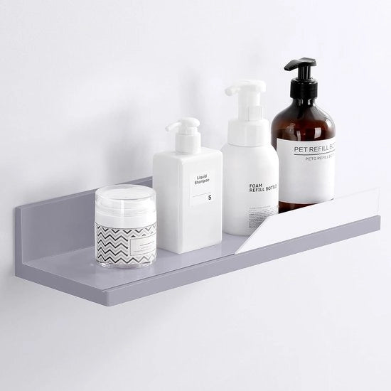 Organizzatore per la stanza da bagno - Pannello autoadesivo galleggiante - Leggero - Plastica